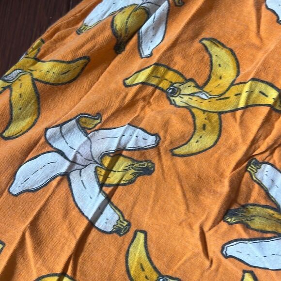 Cotton Pajama Pants - Banana Peels - Stretch Waist (No Drawstring) Pockets - Picture 3 of 5